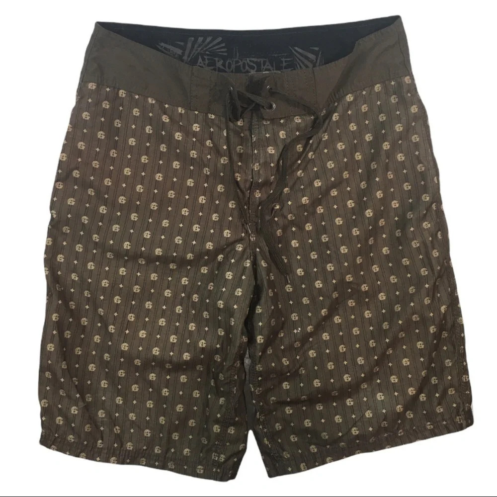 Sh375 Aeropostale Brand Surfer Surfing Lined Board Shorts 34